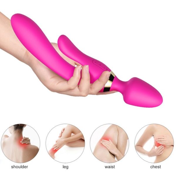 ARMONY - MASSAGER E VIBRADOR COELHO FÚCSIA - Imagen 2