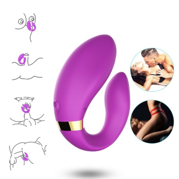 ARMONY - VIBRADOR CRESCENTE PARA CASAIS COM CONTROLE REMOTO ROXO - Imagen 2