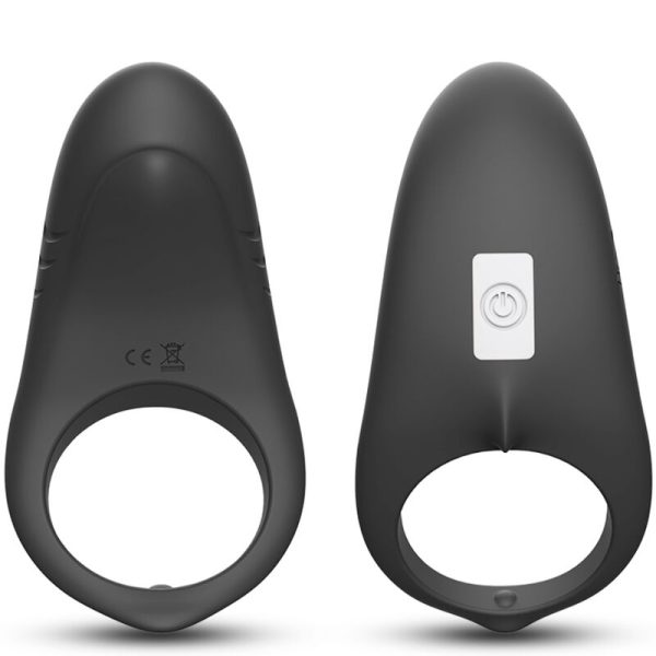 ARMONY - ANEL VIBRADOR SHARK PARA CASAIS CONTROLE REMOTO PRETO - Imagen 3