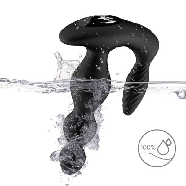 ARMONY - VIBRADOR E ESTIMULADOR MANFUN PLUG ANAL CONTROLE REMOTO PRETO - Imagen 3