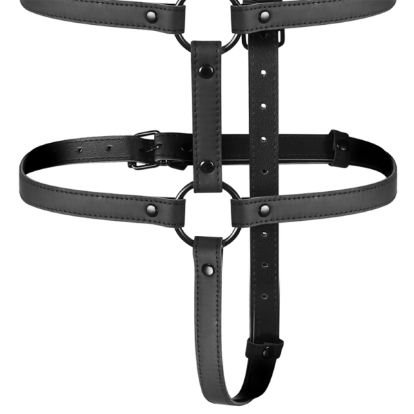 FETISH SUBMISSIVE BONDAGE - ARNÊS AJUSTÁVEL TORSO E BRAÇOS - Imagen 5