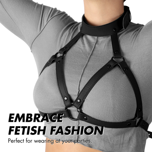 FETISH SUBMISSIVE BONDAGE - ARNÊS DE PEITO AJUSTÁVEL - Imagen 6