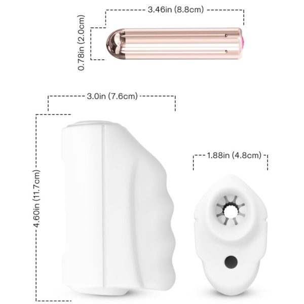 ARMONY - MASTER MASTURBADOR E VIBRADOR BRANCO - Imagen 3