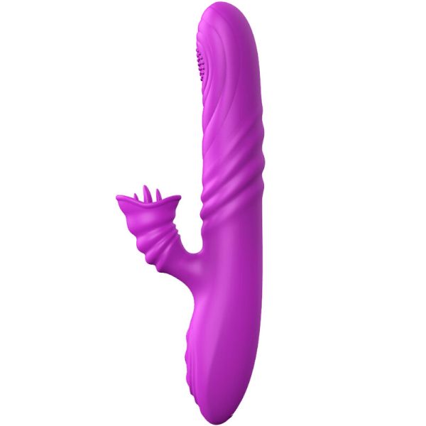 ARMONY - VIBRADOR MULTIFUNO ANGELIA COM LÃNGUA ESTIMULANTE EFEITO CALOR VIOLETA - Imagen 3