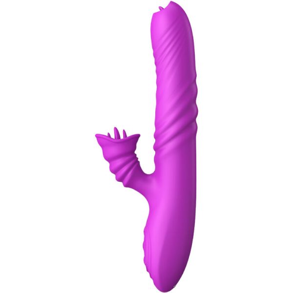 ARMONY - ANGELIA VIBRADOR MULTIFUNO LÃNGUA DUPLA EFEITO DE CALOR VIOLETA - Imagen 3