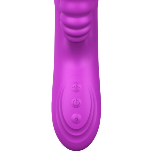 ARMONY - ANGELIA VIBRADOR MULTIFUNO LÃNGUA DUPLA EFEITO DE CALOR VIOLETA - Imagen 5