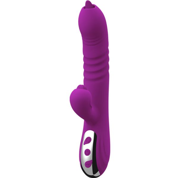 ARMONY - FAIRY MULTIFUNO VIBRADOR DE LÃNGUA DUPLA EFEITO DE CALOR VIOLETA - Imagen 2