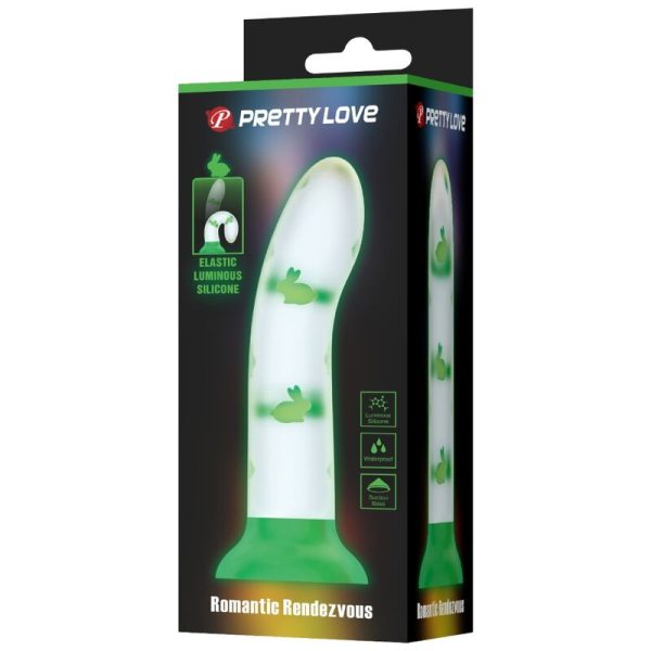 PRETTY LOVE - DILDO MÁGICO NIGHTFALL SEM VIBRAÇÃO VERDE LUMINOSO - Imagen 4