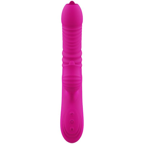 ARMONY - FANNY MULTIFUNÃÃO VIBRADOR DE LÃNGUA DUPLA FÃCSIA EFEITO CALOR - Imagen 6