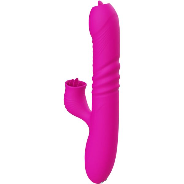 ARMONY - FANNY MULTIFUNÃÃO VIBRADOR DE LÃNGUA DUPLA FÃCSIA EFEITO CALOR - Imagen 5