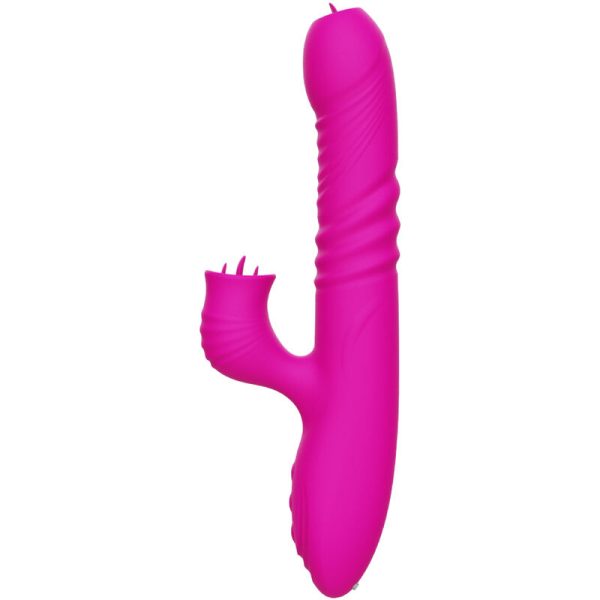 ARMONY - FANNY MULTIFUNÃÃO VIBRADOR DE LÃNGUA DUPLA FÃCSIA EFEITO CALOR - Imagen 4