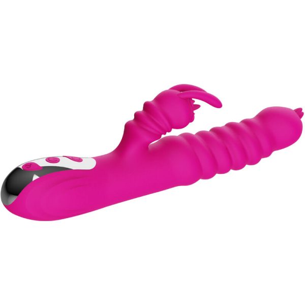 ARMONY - VIBRADOR MULTIFUNCIONAL DE LÃNGUA DUPLA DE COELHO FÃCSIA EFEITO DE CALOR - Imagen 3