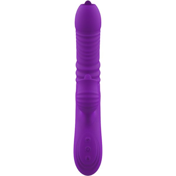 ARMONY - VIBRADOR DE COELHO TOTALMENTE G SPOT COM EFEITO DE CALOR VIOLETA DE LÃNGUA ESTIMULANTE - Imagen 6
