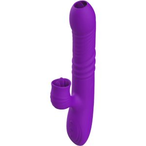 ARMONY - VIBRADOR DE COELHO TOTALMENTE G SPOT COM EFEITO DE CALOR VIOLETA DE LÃNGUA ESTIMULANTE