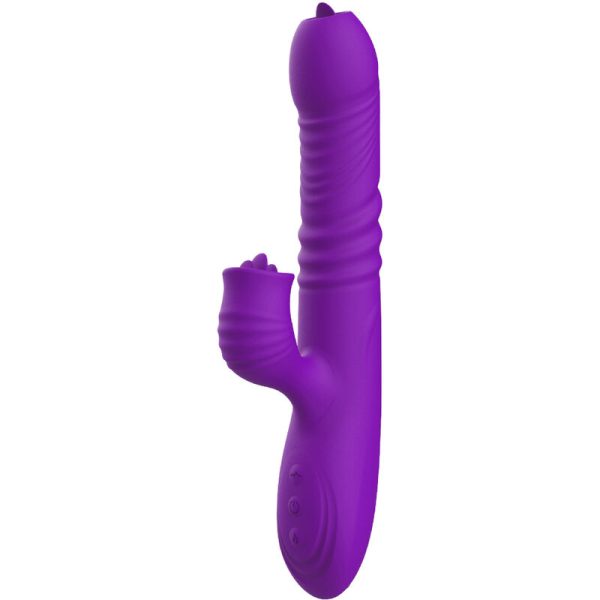 ARMONY - VIBRADOR DE COELHO TOTALMENTE G SPOT COM EFEITO DE CALOR VIOLETA DE LÃNGUA ESTIMULANTE - Imagen 3