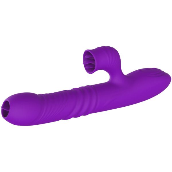 ARMONY - VIBRADOR DE COELHO TOTALMENTE G SPOT COM EFEITO DE CALOR VIOLETA DE LÃNGUA ESTIMULANTE - Imagen 2