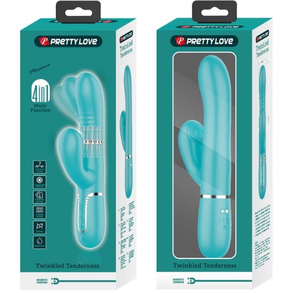 PRETTY LOVE - VIBRADOR MULTIFUNÇÃO G-SPOT AQUA VERDE - Imagen 4