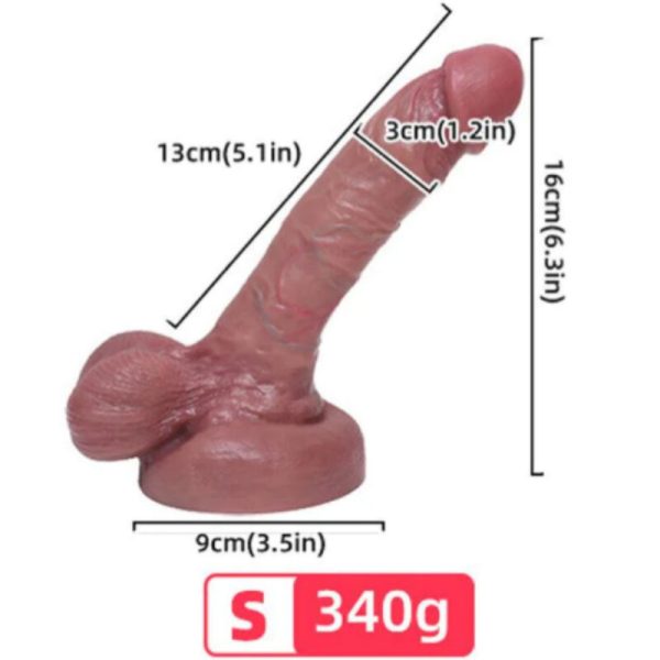 ARMONY - DILDO SILICONE LÃQUIDO REALISTA 13 CM - Imagen 2