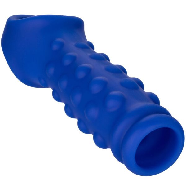 ADMIRAL - CAPA PARA PÊNIS COM FRISAS SILICONE LÍQUIDO AZUL - Imagen 2
