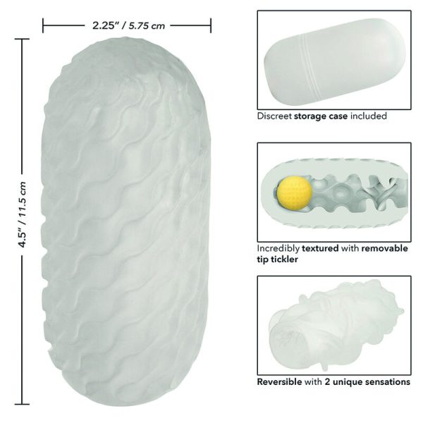 CALIFORNIA EXOTICS - BOUNDLESS REVERSÍVEL SQUISHY BALL STROKE CINZA - Imagen 11