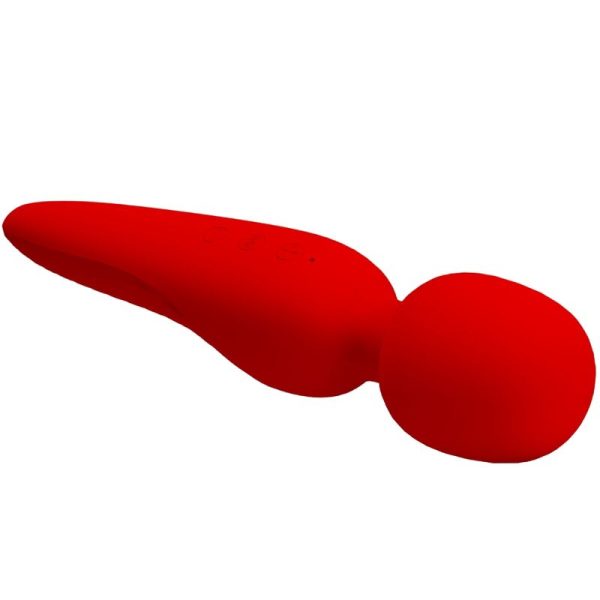 PRETTY LOVE - MAREDITH MASSAGER 12 MODOS DE VIBRAO VERMELHO - Imagen 5