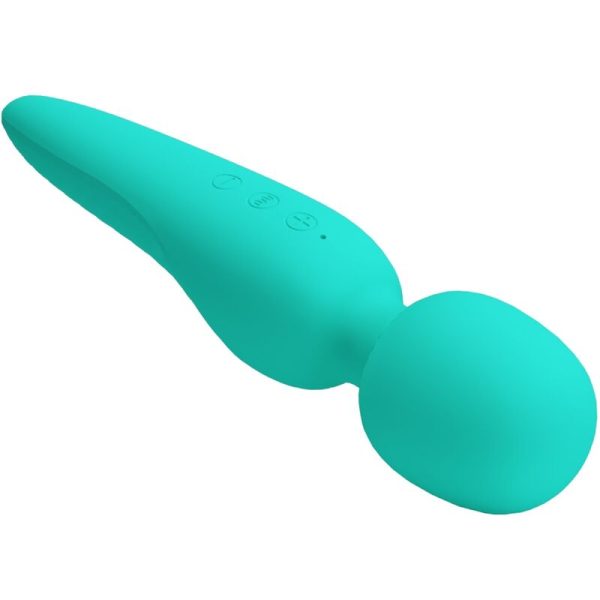 PRETTY LOVE - MAREDITH MASSAGER 12 MODOS DE VIBRAO AQUA GREEN - Imagen 5