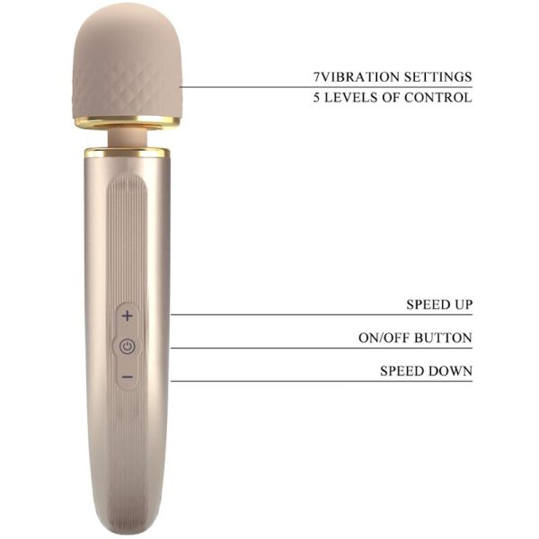 PRETTY LOVE - MASSAGER 7 MODOS DE VIBRAO CHAMPAGNE - Imagen 8