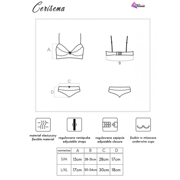 LIVCO CORSETTI FASHION - CERISEMA LC 21005 BRA + CALA CORAL - Imagen 5