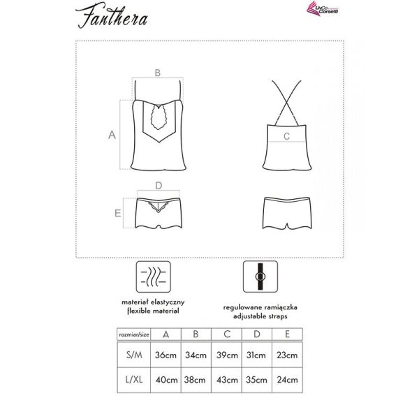 LIVCO CORSETTI FASHION - FANTHERA LC 90561 CAMISA + CALÕES - Imagen 6