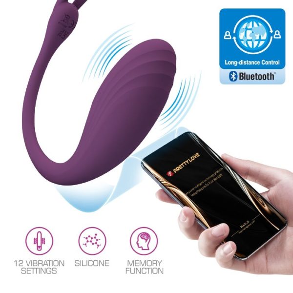 PRETTY LOVE - CATALINA VIBRADOR APP CONTROLE REMOTO ROXO - Imagen 9