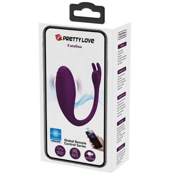 PRETTY LOVE - CATALINA VIBRADOR APP CONTROLE REMOTO ROXO - Imagen 20