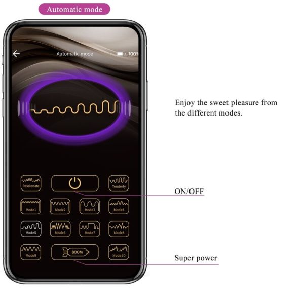 PRETTY LOVE - CATALINA VIBRADOR APP CONTROLE REMOTO ROXO - Imagen 17