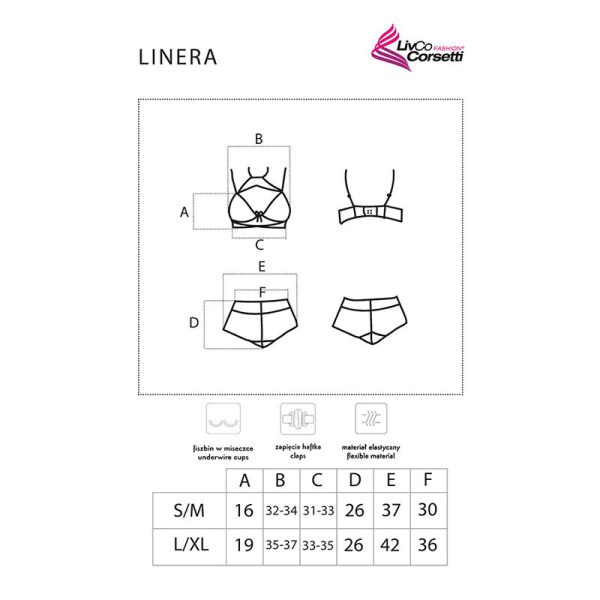 LIVCO CORSETTI FASHION - COLEO LINERA FOR THE SENSES BRA + CALA - Imagen 5