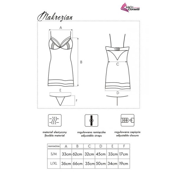 LIVCO CORSETTI FASHION - MAKREZIAN LC 90545 CAMISA + CALCINHA - Imagen 5