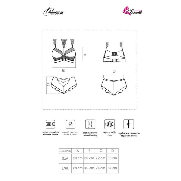 LIVCO CORSETTI FASHION - PALMENOM LC 90614 BRA + CALA - Imagen 5