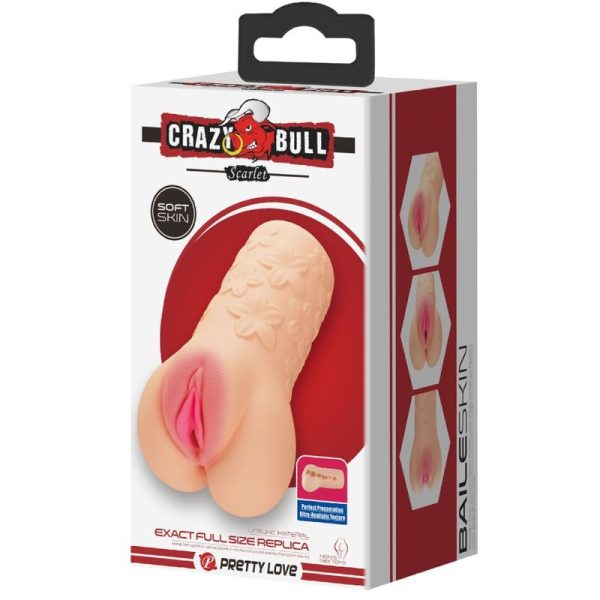 CRAZY BULL - MASTUBADOR EM FORMA DE VAGINA SCARLET - Imagen 8