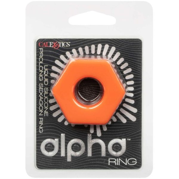 CALIFORNIA EXOTICS - ALPHA ANEL PROLONG SEXAGON LARANJA - Imagen 2