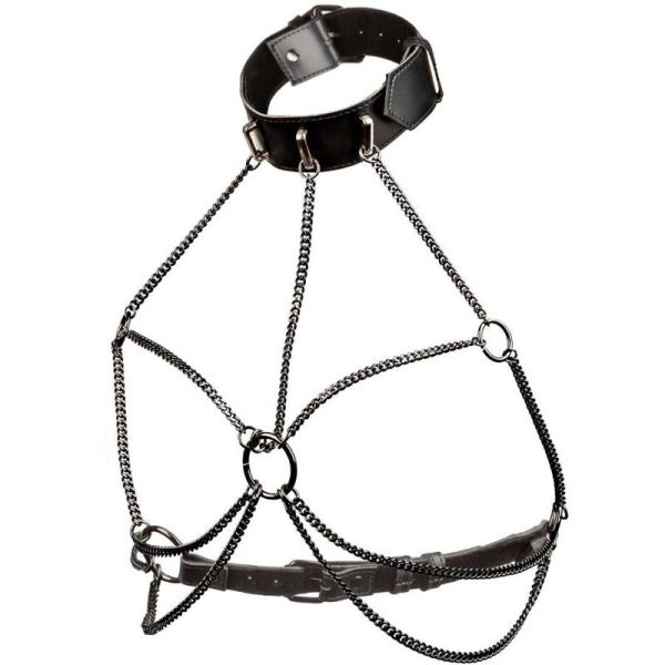 CALIFORNIA EXOTICS - EUPHORIA PLUS SIZE MULTI CHAIN COLLAR ARNÊS - Imagen 4