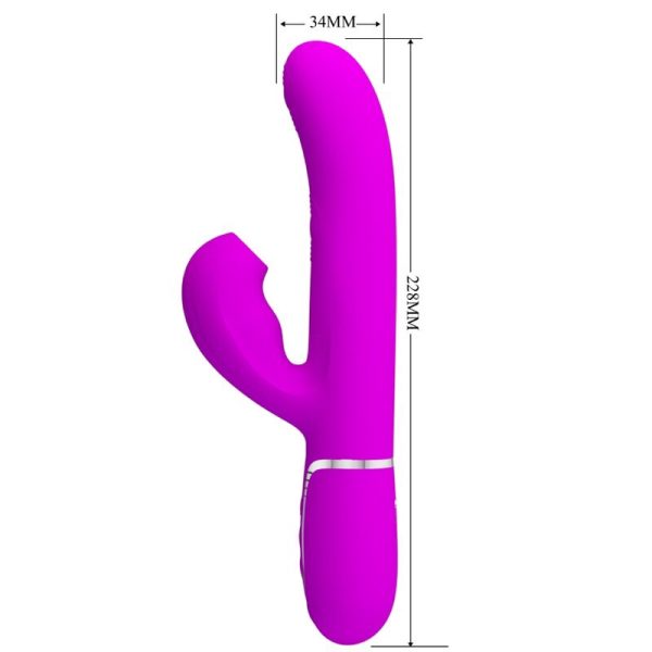 PRETTY LOVE - PERLITA MULTIFUNO 3 EM 1 VIBRADOR G-SPOT VIOLETA - Imagen 7
