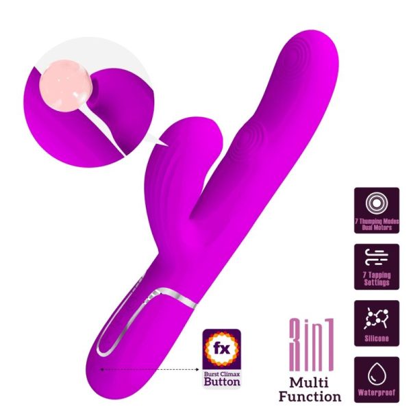 PRETTY LOVE - PERLITA MULTIFUNO 3 EM 1 VIBRADOR G-SPOT VIOLETA - Imagen 10
