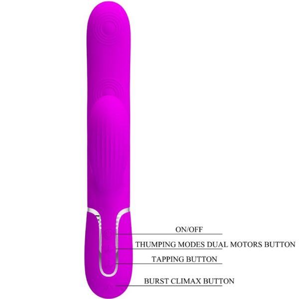 PRETTY LOVE - PERLITA MULTIFUNO 3 EM 1 VIBRADOR G-SPOT VIOLETA - Imagen 8