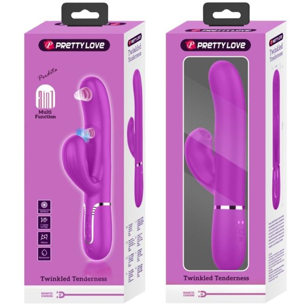 PRETTY LOVE - PERLITA MULTIFUNO 3 EM 1 VIBRADOR G-SPOT VIOLETA - Imagen 11