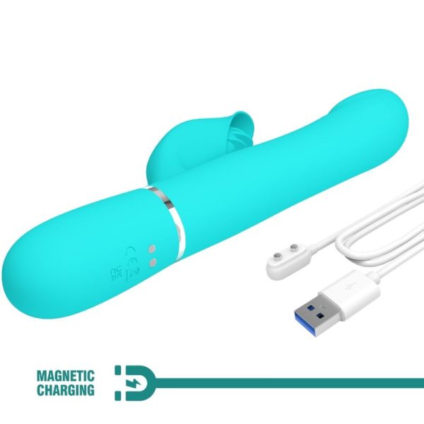 PRETTY LOVE - VIBRADOR COELHO PÉROLAS AQUA VERDE - Imagen 9