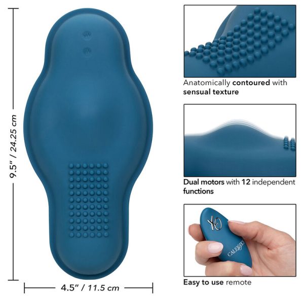 CALIFORNIA EXOTICS - RIDER MASSAGER DUPLO MOTOR CONTROLE REMOTO AZUL - Imagen 12
