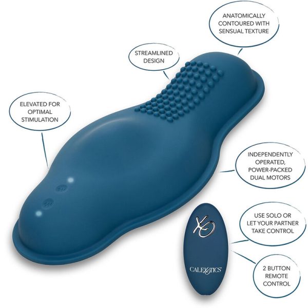 CALIFORNIA EXOTICS - RIDER MASSAGER DUPLO MOTOR CONTROLE REMOTO AZUL - Imagen 14