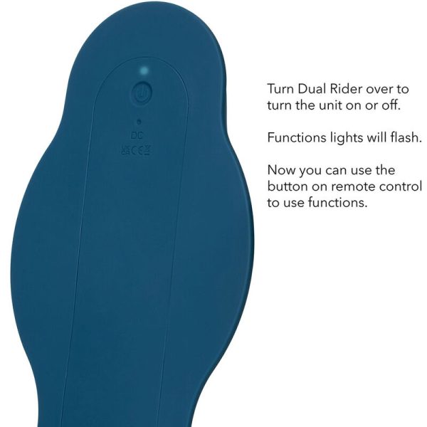 CALIFORNIA EXOTICS - RIDER MASSAGER DUPLO MOTOR CONTROLE REMOTO AZUL - Imagen 15