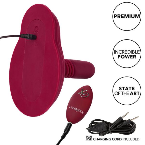 CALIFORNIA EXOTICS - RIDER MASSAGER DUPLO MOTOR CONTROLE REMOTO VERMELHO - Imagen 14