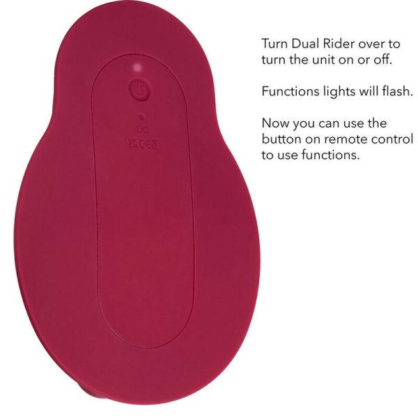 CALIFORNIA EXOTICS - RIDER MASSAGER DUPLO MOTOR CONTROLE REMOTO VERMELHO - Imagen 15