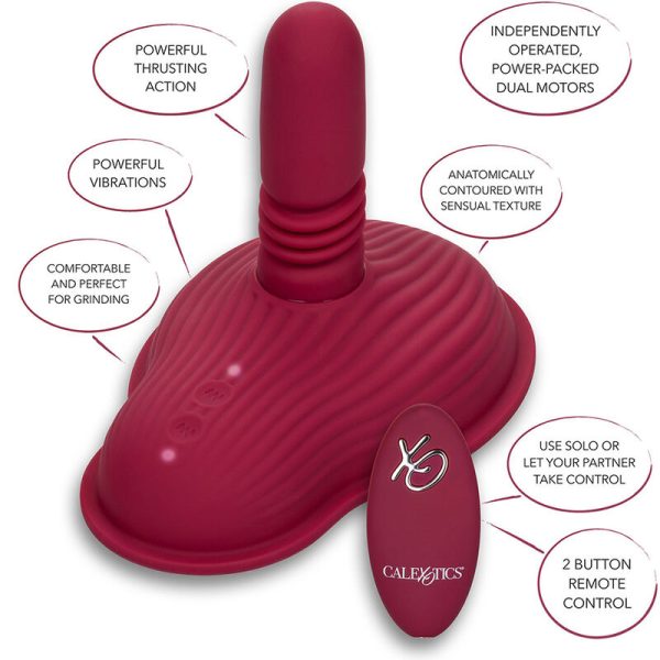 CALIFORNIA EXOTICS - RIDER MASSAGER DUPLO MOTOR CONTROLE REMOTO VERMELHO - Imagen 16