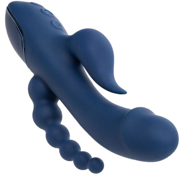 CALIFORNIA EXOTICS - VIBRADOR TRIPLO ORGASM AZUL - Imagen 6